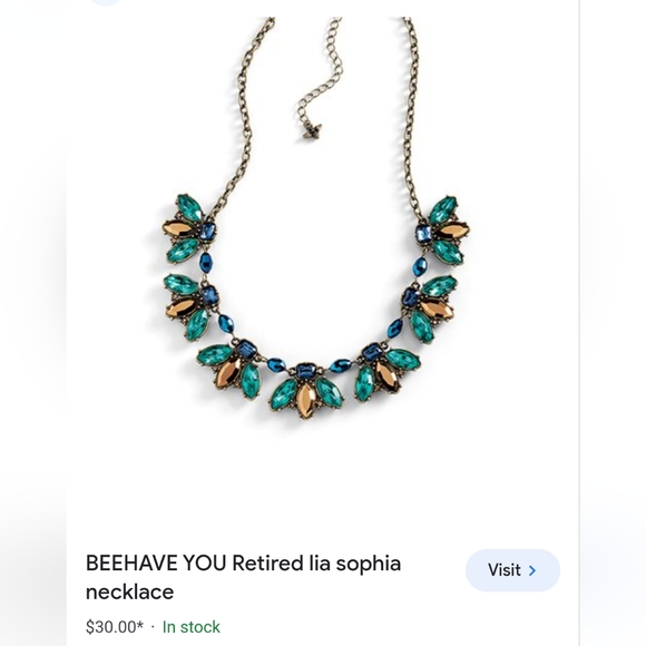 Lia Sophia BEEHAVE YOU  Retired Necklace - Picture 3 of 3